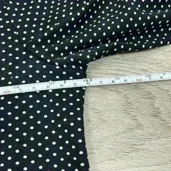 Nine Britton Black & White Polka Dot Blouse Size Small - Picture 7 of 8